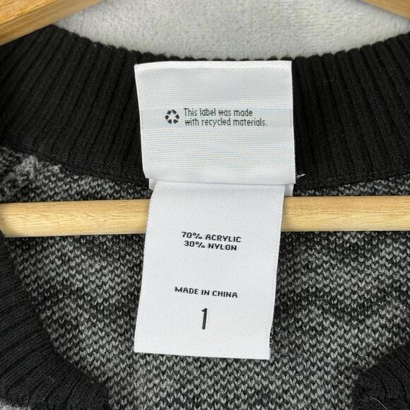 Torrid Harry Potter I'd Rather Stay At Hogwarts Fair Isle Bomber Sweater Size 1 - Picture 4 of 9